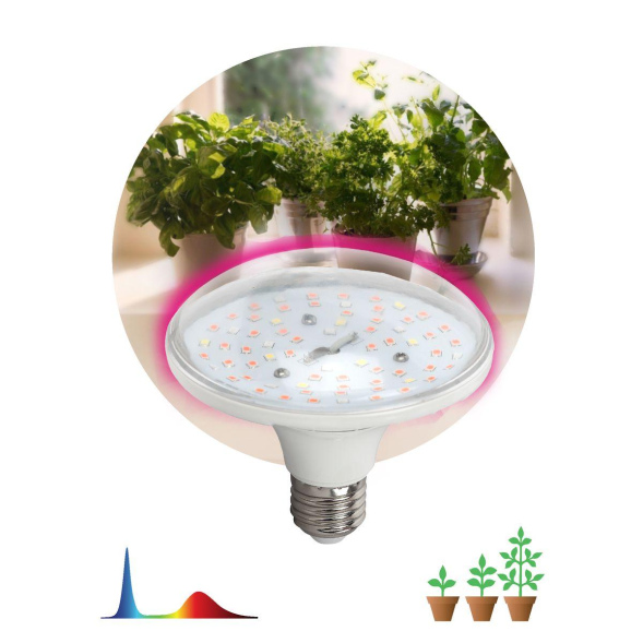 Фитолампа для растений светодиодная ЭРА E27 18W 2370K FITO-18W-RB-E27 Б0049533