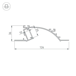 Профиль Arlight ALM-ARC 029850