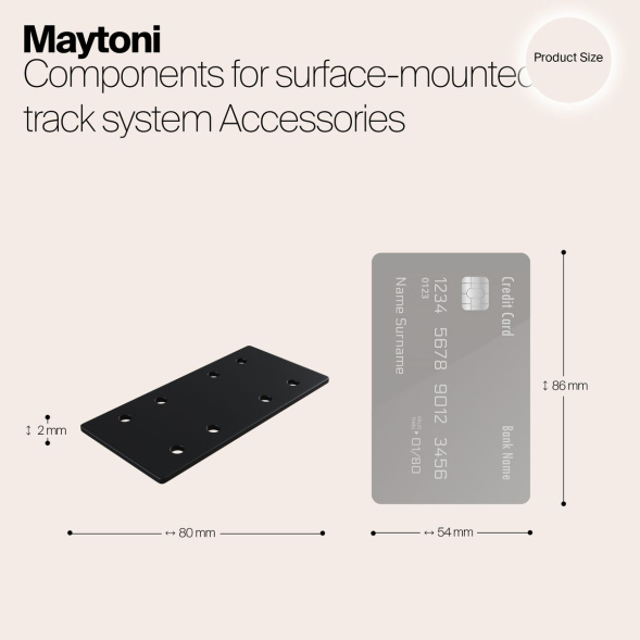 Прямой коннектор Maytoni Magnetic track system TRA004C-21S
