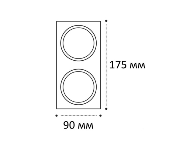 Двойная рамка Italline IT08-8038 white