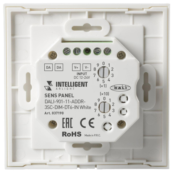 Сенсорная панель Arlight DALI-901-11-ADDR-3SC-DIM-DT6-IN White BUS 037190