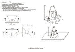 Встраиваемый светильник Crystal Lux CLT 007 CLT 007C1 WH
