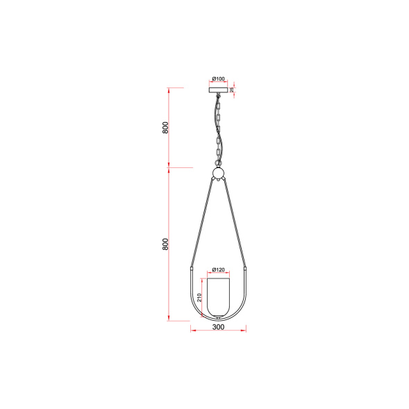 Подвесной светильник Vele Luce Fiamma VL5812P01