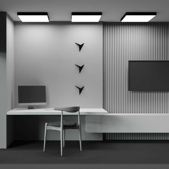 Потолочный светильник Maytoni Zon C032CL-90W3K-SQ-B