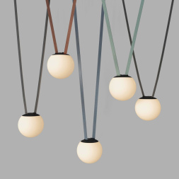 Трековый однофазный светильник Denkirs Belty Orb DK5551-BK