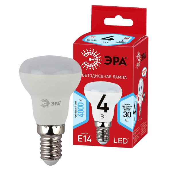 Лампа светодиодная Эра E14 4W 4000K LED R39-4W-840-E14 R Б0052660