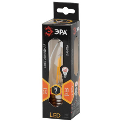 Лампа светодиодная Эра E27 7W 2700K F-LED B35-7W-827-E27 Б0027950