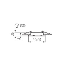 Точечный светильник Kanlux Seidy CT-DTL50-B 18289