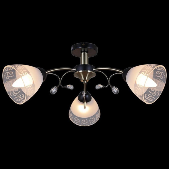 Люстра на штанге Illumico IL0287-3CSQ-29 BK AB