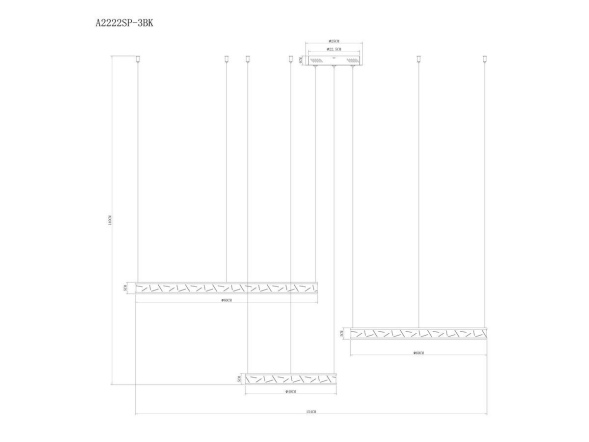 Подвесная люстра Arte Lamp Shine A2222SP-3BK