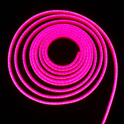 Светодиодная лента Uniel ULS-N01-2835-120LED/m-6mm-IP67-DC12V-9W/m-5M-PURPLE блистер