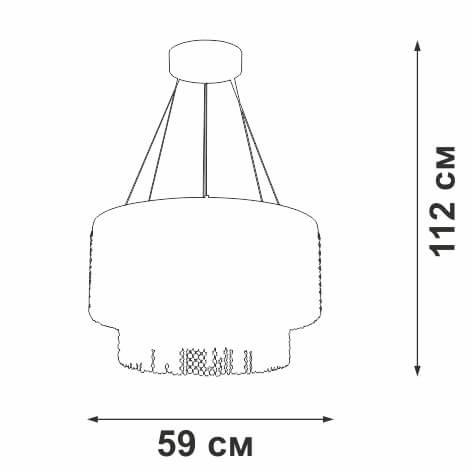 Подвесная люстра Vitaluce V5880-8/2S