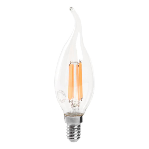 Лампа светодиодная Feron LB-718 Свеча на ветру E14 15W 4000K 38263