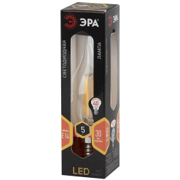 Лампа светодиодная Эра E14 5W 2700K F-LED BXS-5W-827-E14 Б0043436