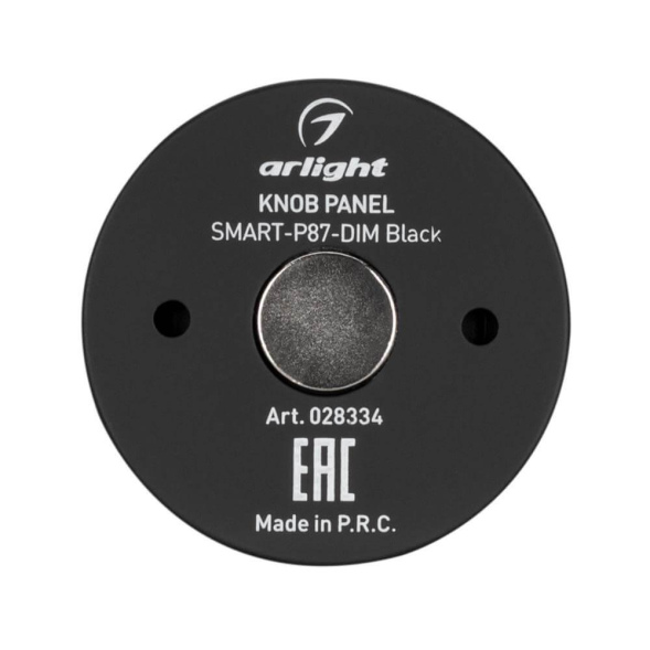 Панель Arlight Knob Smart-P87-Dim Black (3V, 1 зона, 2.4G) 028334