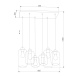 Подвесная люстра TK Lighting 1027 Marco Graphite