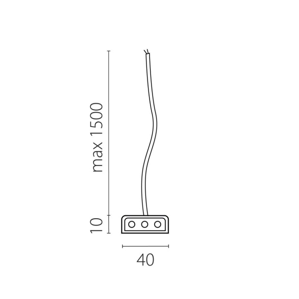 Подвод питания к 456ххх (1,5м) Lightstar Trito 456003