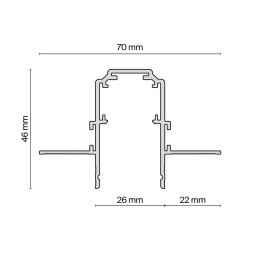 Шинопровод Maytoni Magnetic track system Exility TRX034-422.12B