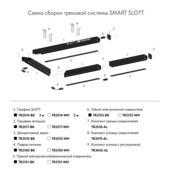 Коннектор Denkirs Smart TR2103-BK