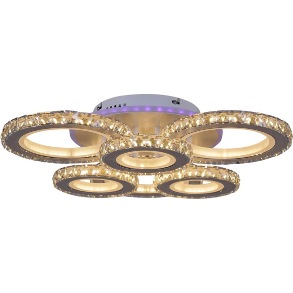 Потолочная люстра Reluce 03900-0.3-3+3B WH+CR (RGB)
