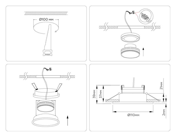 Встраиваемый светильник Ambrella Light Techno spot IP Protect TN6604