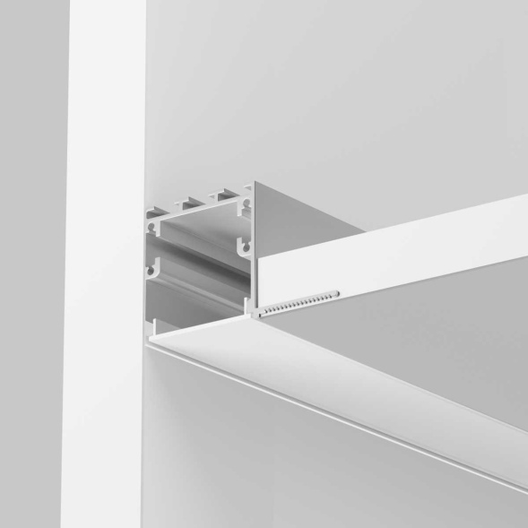 Алюминиевый профиль встраиваемый скрытого монтажа 59x59 Maytoni Led Strip ALM-5959-S-2M 636014