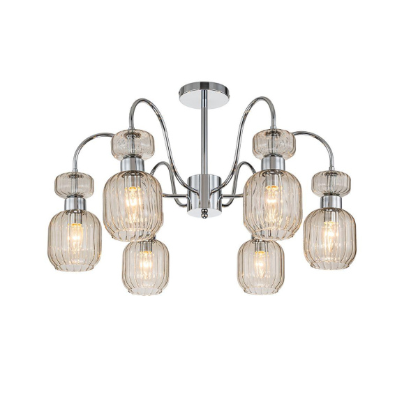 Люстра на штанге Escada Gloss 1141/6PL Chrome/Beige