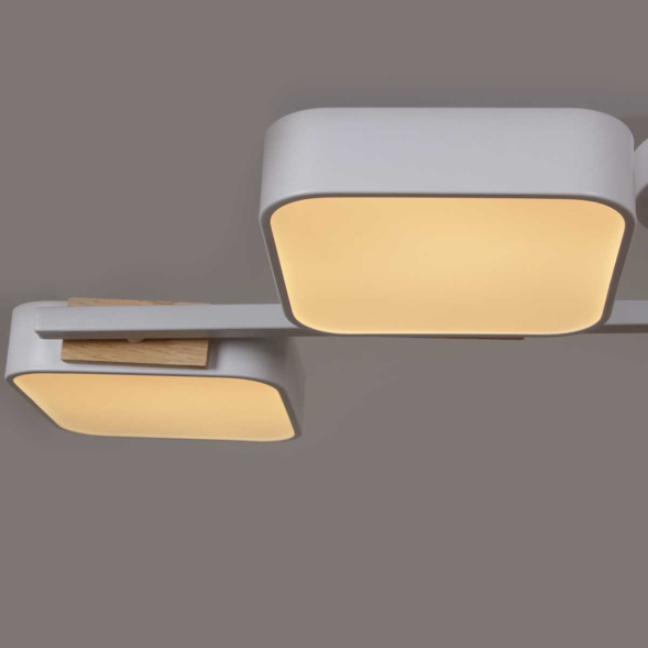 Люстра на штанге Reluce 03361-0.3-04 WH+WOOD