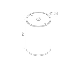 Уличный потолочный светильник Maytoni Bar O306CL-L12GF