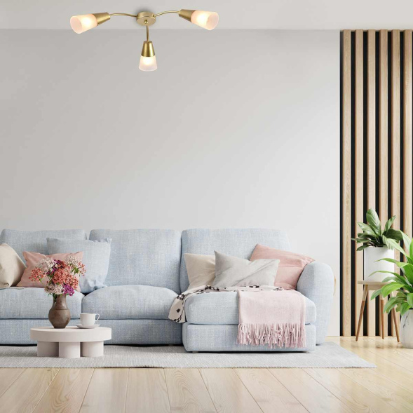 Потолочный светильник Escada Aquilegia 1100/3P Gold