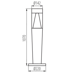 Уличный светильник Kanlux Invo TR 107-O-GR 29177