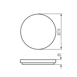 Накладной светильник Kanlux Varso LED 18W-NW-O 26441
