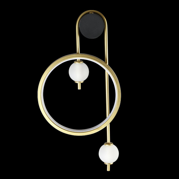 Бра Crystal lux RODRIGO AP20W LED BLACK/GOLD