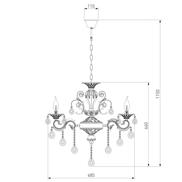 Подвесная люстра Bogates 294/8 Strotskis