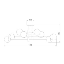 Потолочная люстра Eurosvet Nuvola 70129/8 хром Smart a057082