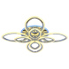 Потолочная светодиодная люстра Profit Light 8055/4+4 CHR