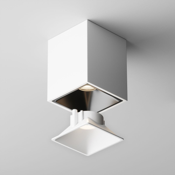Декоративная рамка-отражатель для светильников серии Alfa LED Maytoni Downlight Ring8-10W-SQ-W