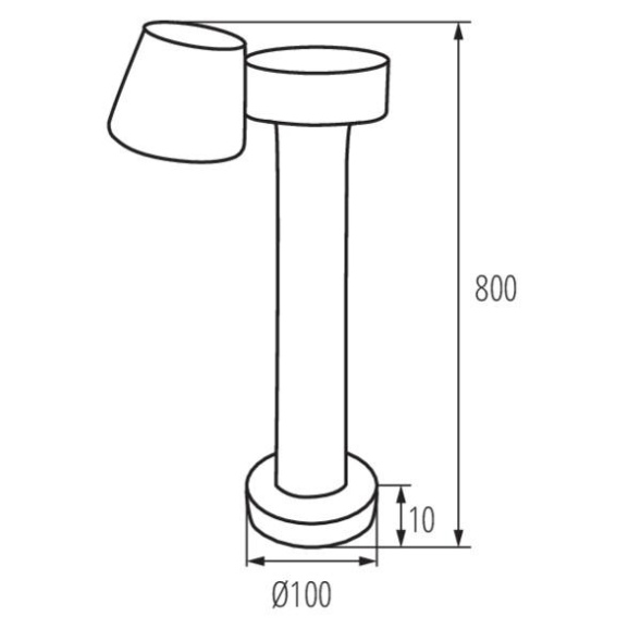Садово-парковый светильник Kanlux Dromi Led 80 7W-GR 32533