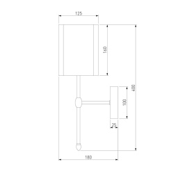 Бра Eurosvet Notturno 60162/1 черный a065661