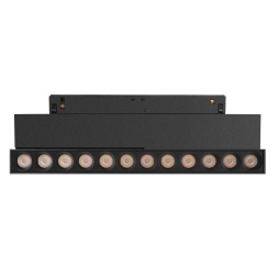 Трековый магнитный светильник Arlight MAG-ORIENT-DOTS-FOLD-S230-12W Day4000-MIX (BK, 30 deg, 48V, DALI) 041864