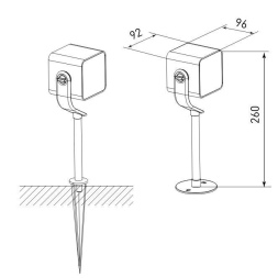 Ландшафтный светодиодный светильник Elektrostandard Visor 35142/S a057634