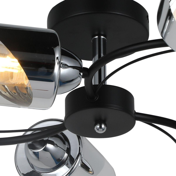Люстра на штанге Illumico IL8208-6COU-79 BK CR