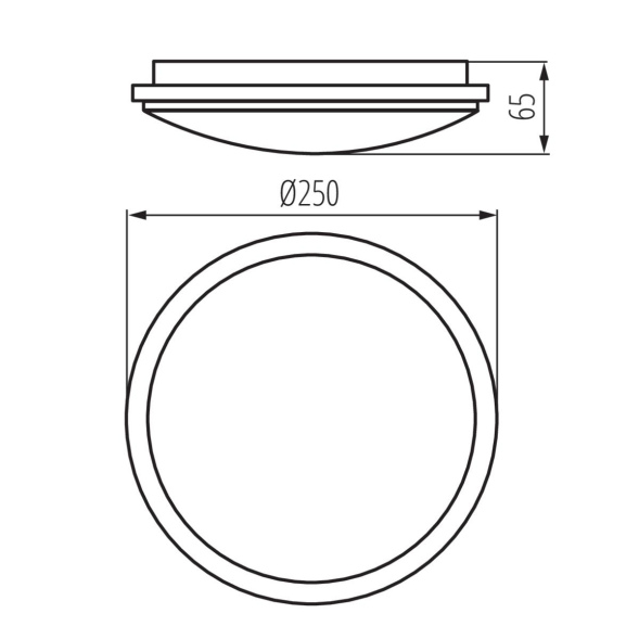 Потолочный светильник Kanlux Orte Led 18W-NW-O-SE 29162