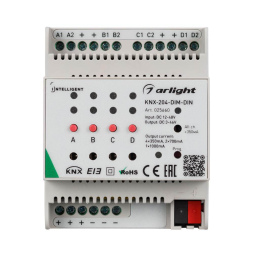 Диммер Arlight KNX-204-Dim-Din (12-48V, 8x0.35/4x0.7/2x1A) 025660
