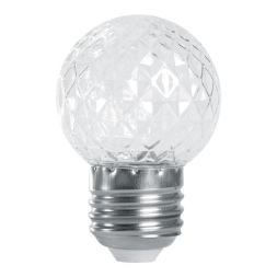 Лампа-строб Feron LB-377 Шарик прозрачный E27 1W 6400K 38220
