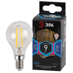 Лампа светодиодная Эра E14 9W 4000K F-LED P45-9w-840-E14 Б0047026