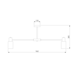 Люстра на штанге Eurosvet Vegga 70160/12 хром Smart a057112