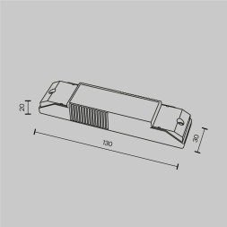 Блок питания Maytoni 5-12Вт DC23-40В IP20 Triac PSL-TR40-150-300mA