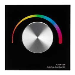 Панель Arlight Smart-P8-RGB-G-IN Black (12-24V, 3x4A, Rotary, 2.4G) 033763