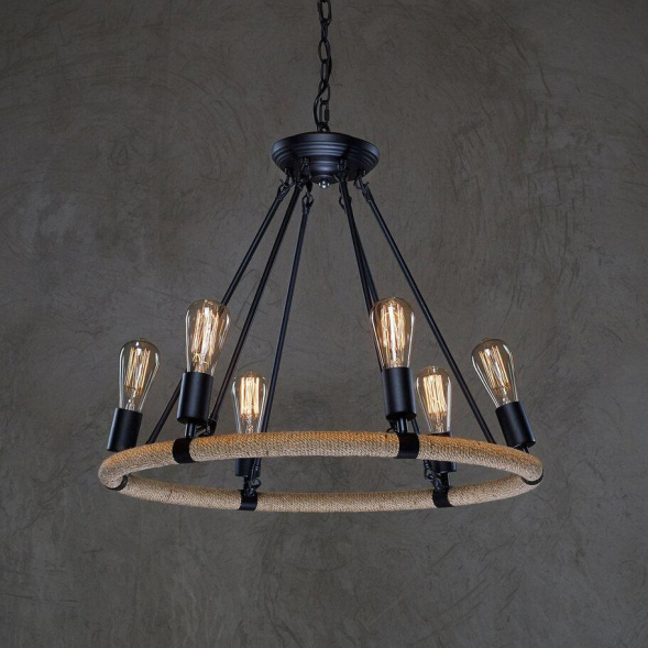 Подвесная люстра LOFT IT Rope filament Loft1861/6
